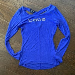 a blue bebe top🦋🦋🦋